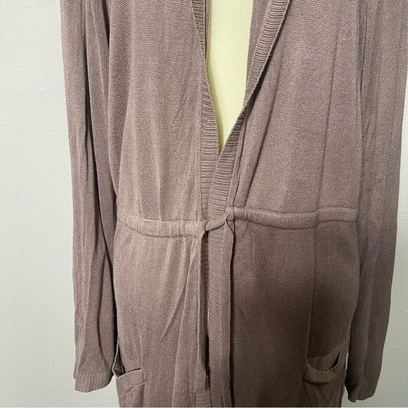 Torrid Plus Size Hooded Anorak Open Front Brown Cardigan Women's Size 2X - Picture 13 of 16